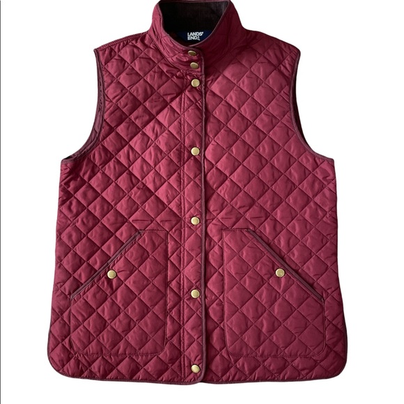 LANDS END | Insulated Quilted Barn Vest - Picture 2 of 6
